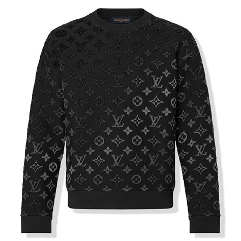 lv black sweater|Lv sweatshirt men.